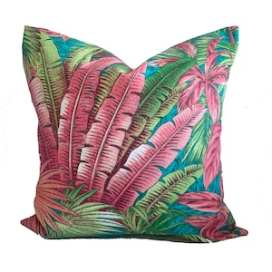 One Tommy Bahama outdoor pillow cover, cushion, decorative throw pillow, Tropical pillow, accent pillow, Floral pillow, Hawaiian Pillow