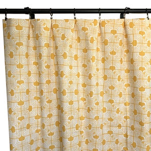 Mustard Yellow Curtains, Yellow Curtain,  2 Curtain Panels, Curtains, Home Decor, Geometric Curtain