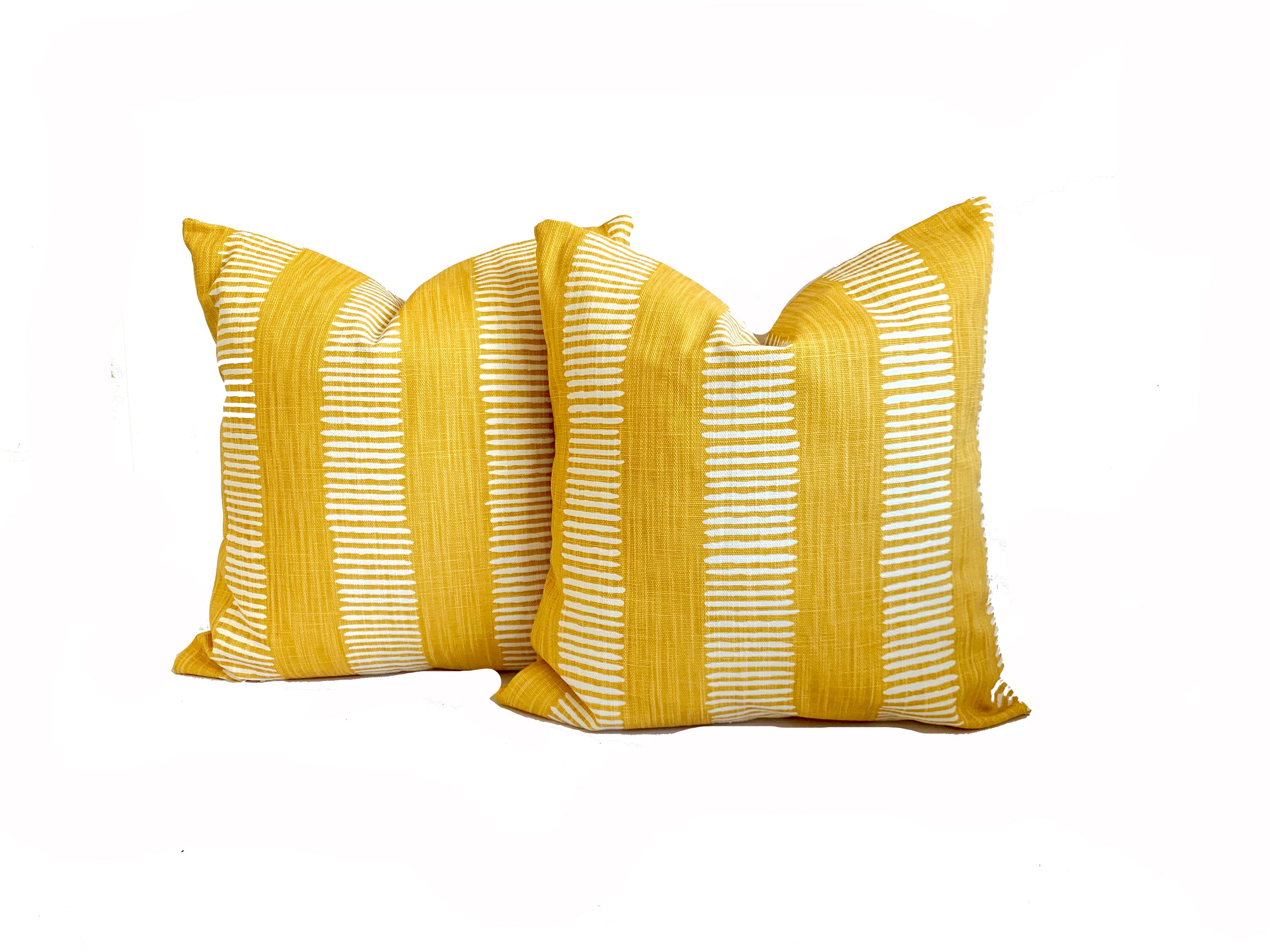 高品質のプレミアム枕カバー1枚、マスタードイエロー枕、装飾用