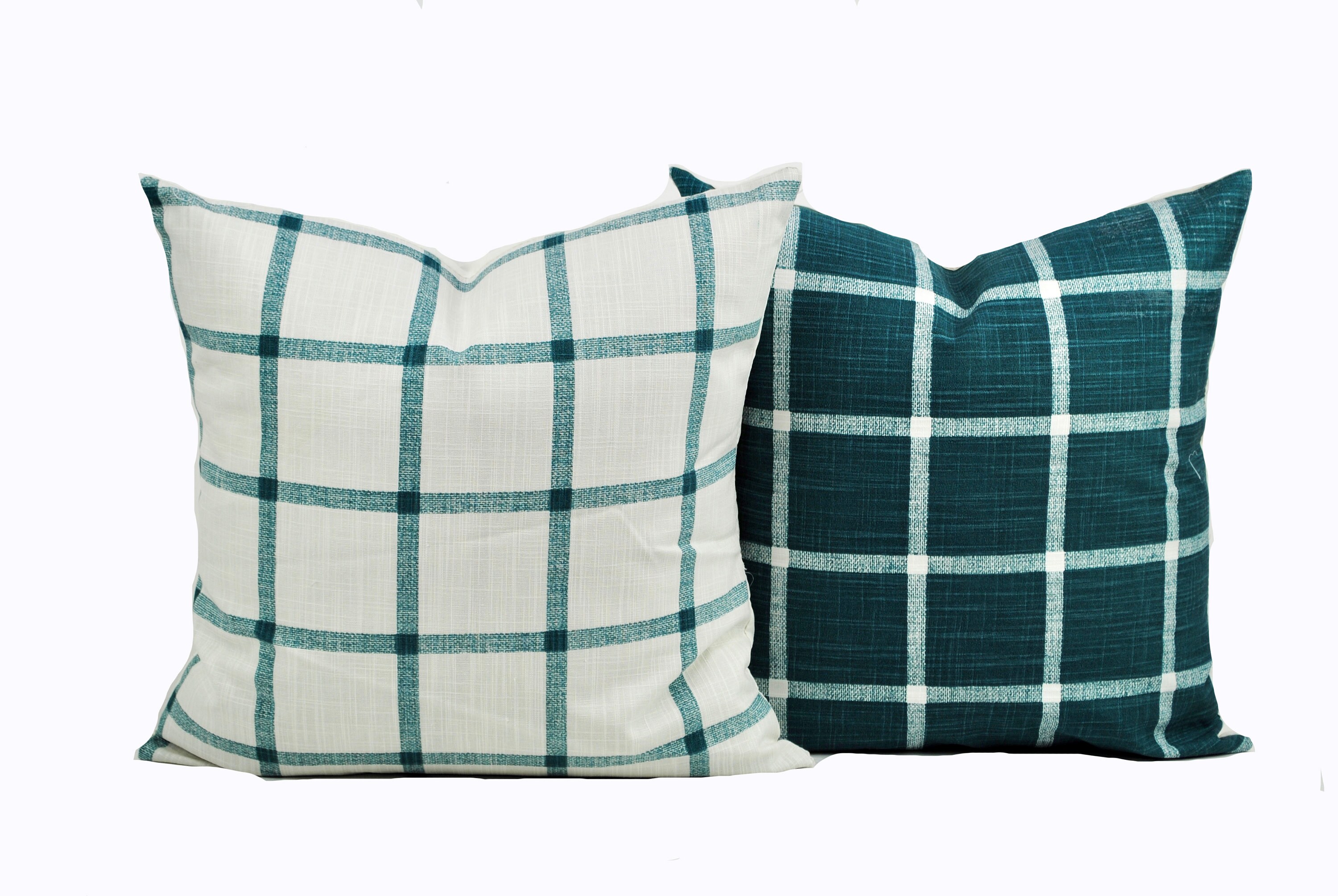 checkered pillow case
