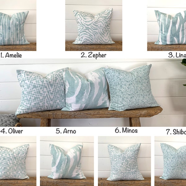 Angela Harris Designer Pillow covers , Watercolor Indigo blue Throw Pillow, Home decor, Decorative Pillow, Accent Pillow, Dusty blue pillow