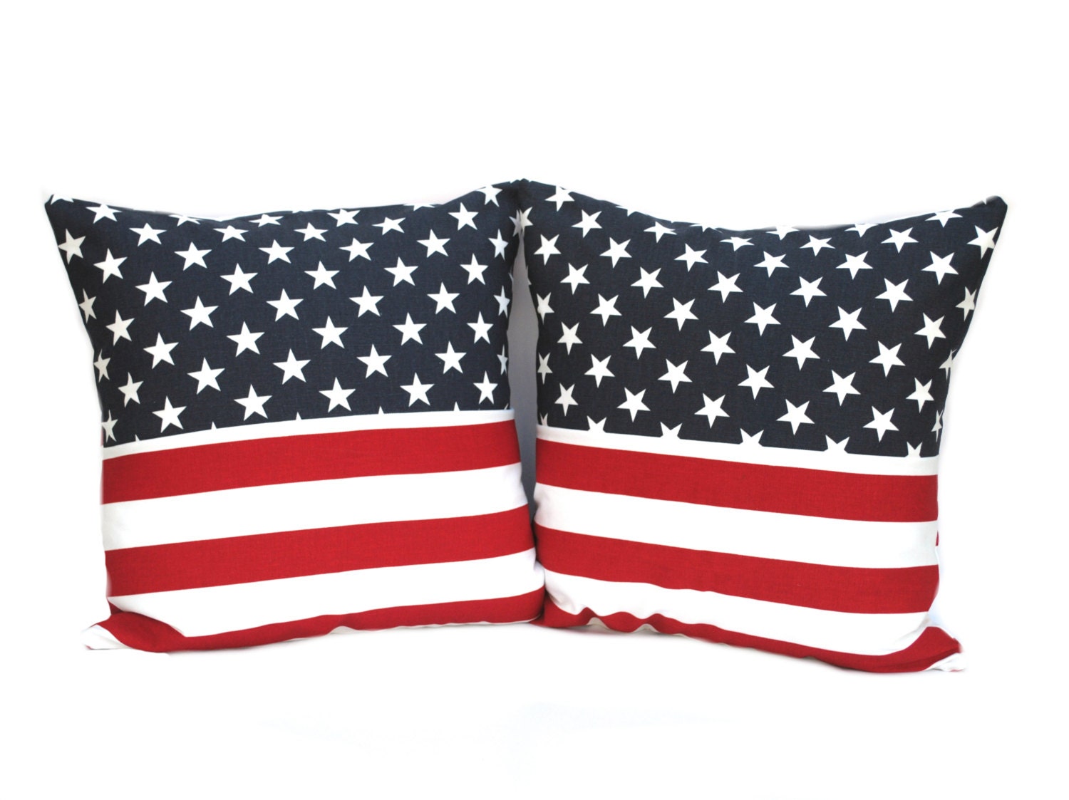 Two patriotic pillow covers cushion Patriotic pillow cover Americana pillow