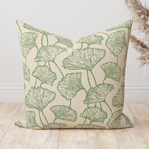 High quality home decor Pillow cover , Light green and beige Tropical leaf print Throw Pillows Cushion
