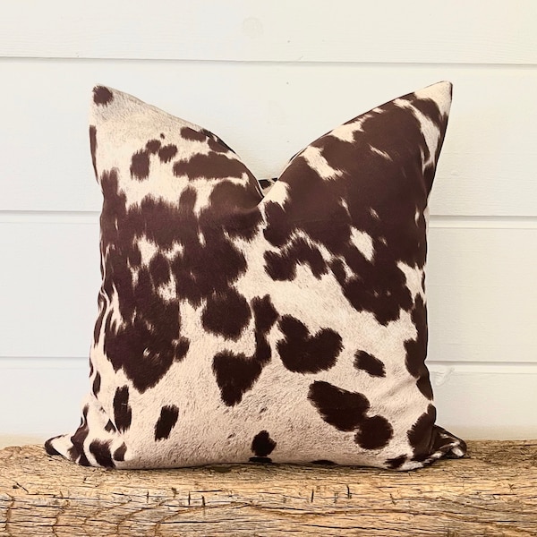 Brown Velvet Pillow Etsy