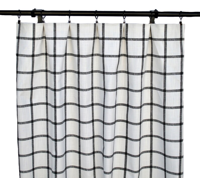 Black and White Curtains Bohemian Arrow Curtain 2 Curtain Etsy