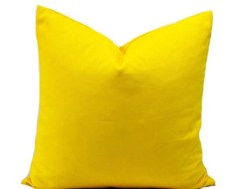 One Yellow Outdoor pillow cover, Yellow Pillow, decorative throw pillow, decorative pillow, accent pillow, pillow case