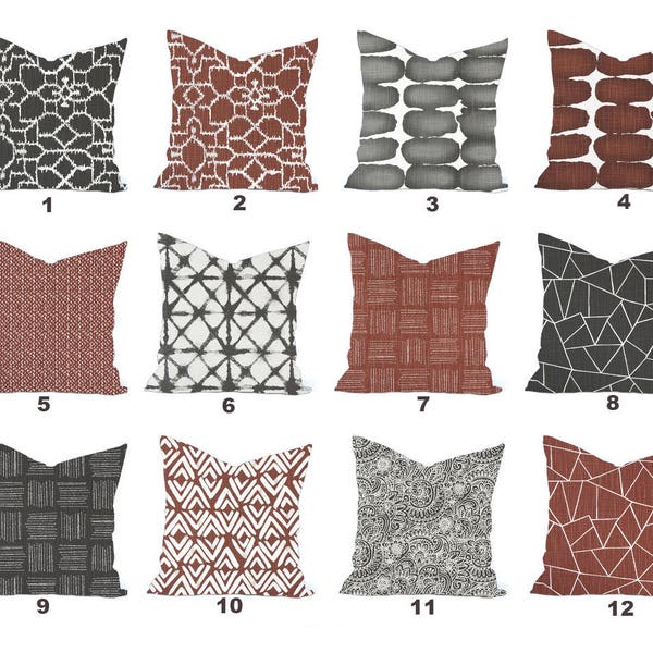 Grey Brown Pillow Etsy