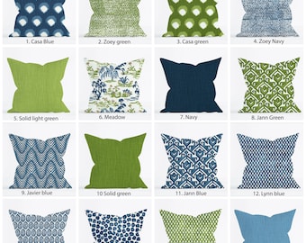 Green 2025 patio pillows
