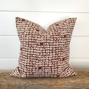 One Scott Living pillow cover, Dark Brown Medallion Pillow, decorative throw pillow,  Chocolate Brown pillow, accent pillow