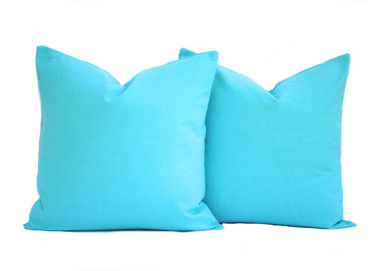 One Turquoise Pillow Cover Decorative Throw Pillow Etsy