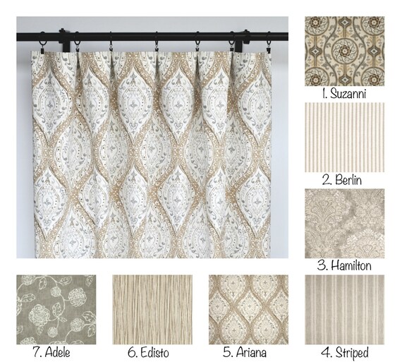 Magnolia Curtains Fl Tan Curtain 2 Panels Magnolia Curtains Fl Tan Curtain 2, Tan And Grey Curtains