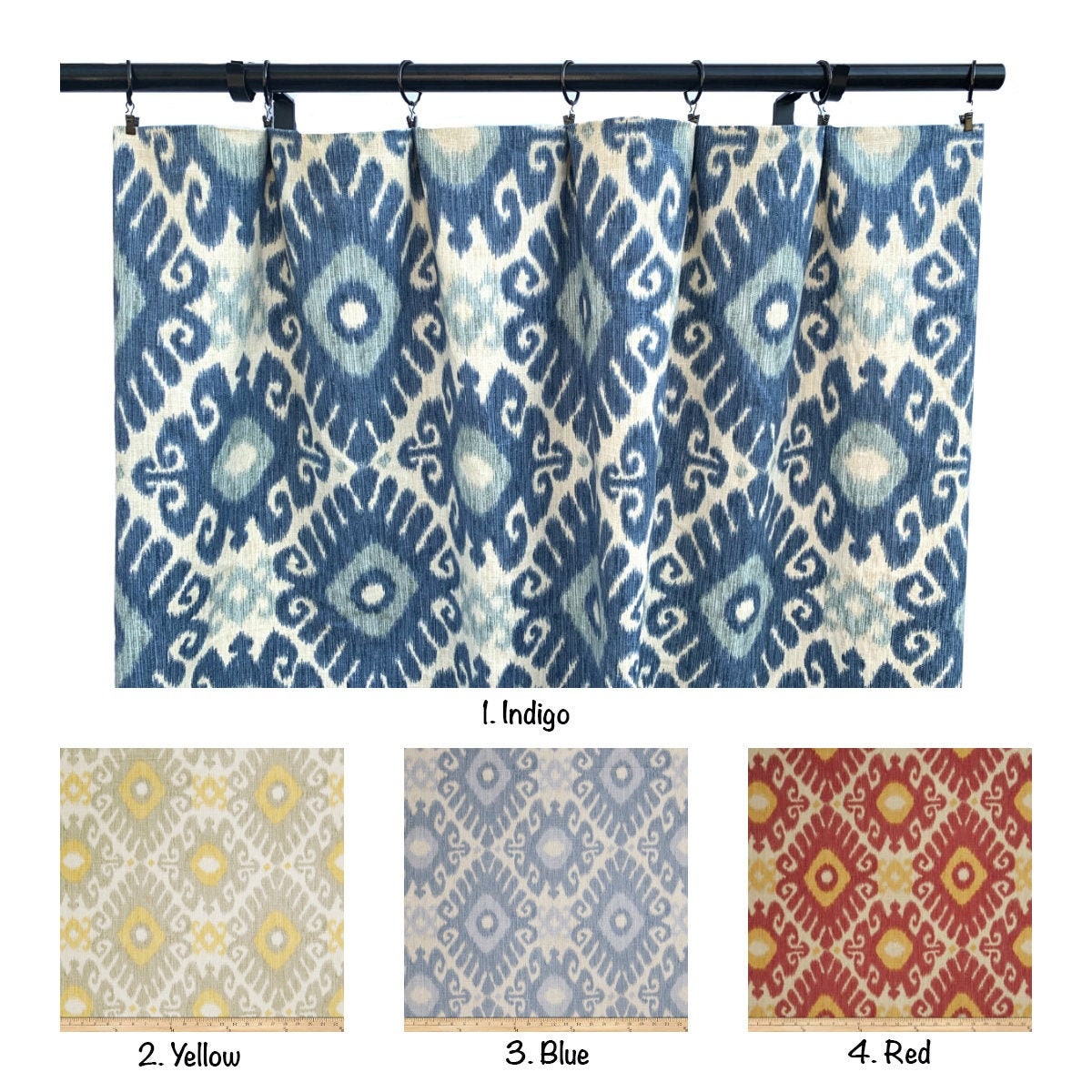 Jaclyn Smith Curtain Panels Linen Blend Indigo Curtains Blue Etsy Jaclyn Smith Curtain Panels Linen Blend Indigo Curtains Blue Etsy