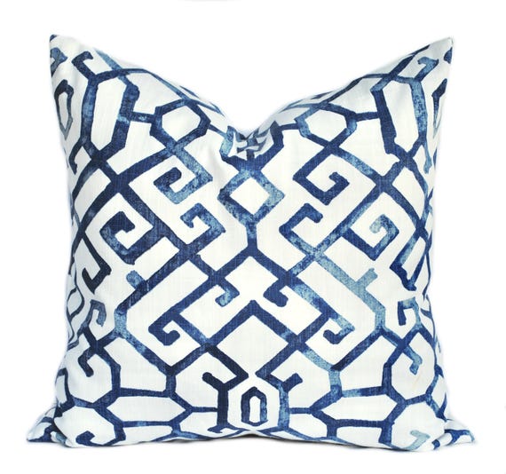 One Blue Pillow Cover Dark Blue Pillow Navy Decorative Throw - Etsy