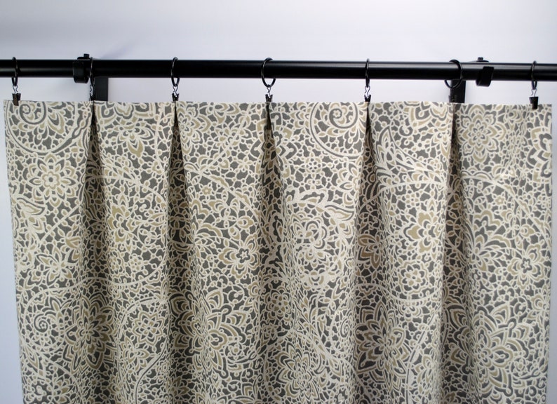 Tan Curtain Paisley Curtain 2 Curtain Panels Magnolia Curtains Curtains Charcoal Curtain Home Decor