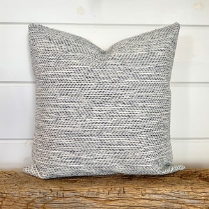 Navy Blue basket weave pillow cover, Navy Stripe cushion, decorative throw pillow, decorative pillow, accent pillow