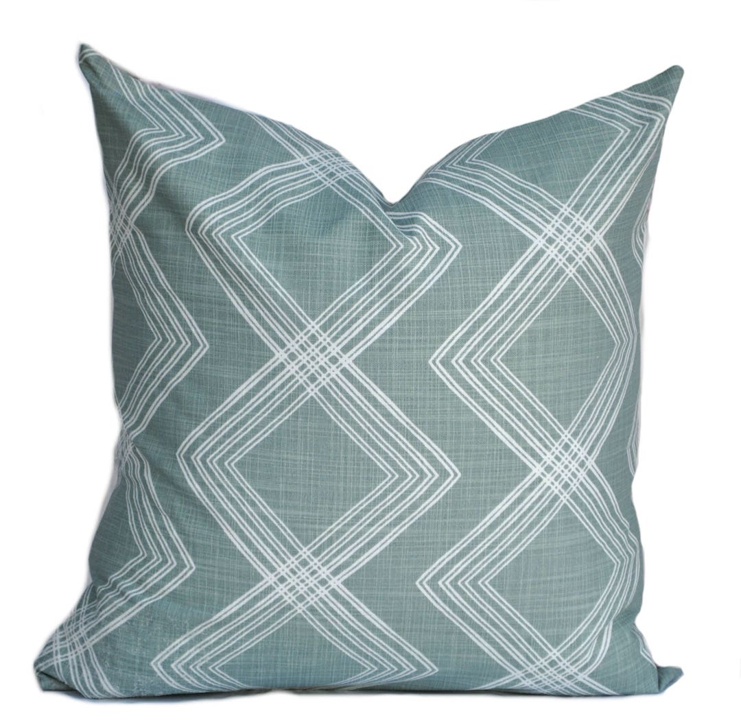 One Mid Century Pillow Cover, Cushion, Decorative Throw Pillow, Duck