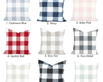 SALE Choose any combination Plaid pillow covers, cushion, decorative throw pillow, decorative pillow, accent pillow, pillow case