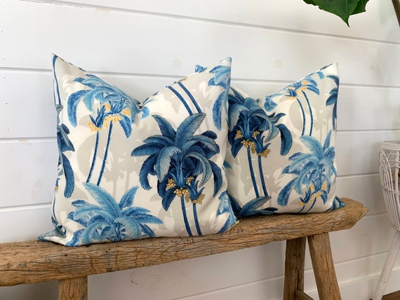 2 Tommy Bahama pillow covers Tropical Pillow decorative throw pillow Palm tree pillow accent pillow Tropical outdoor pillow