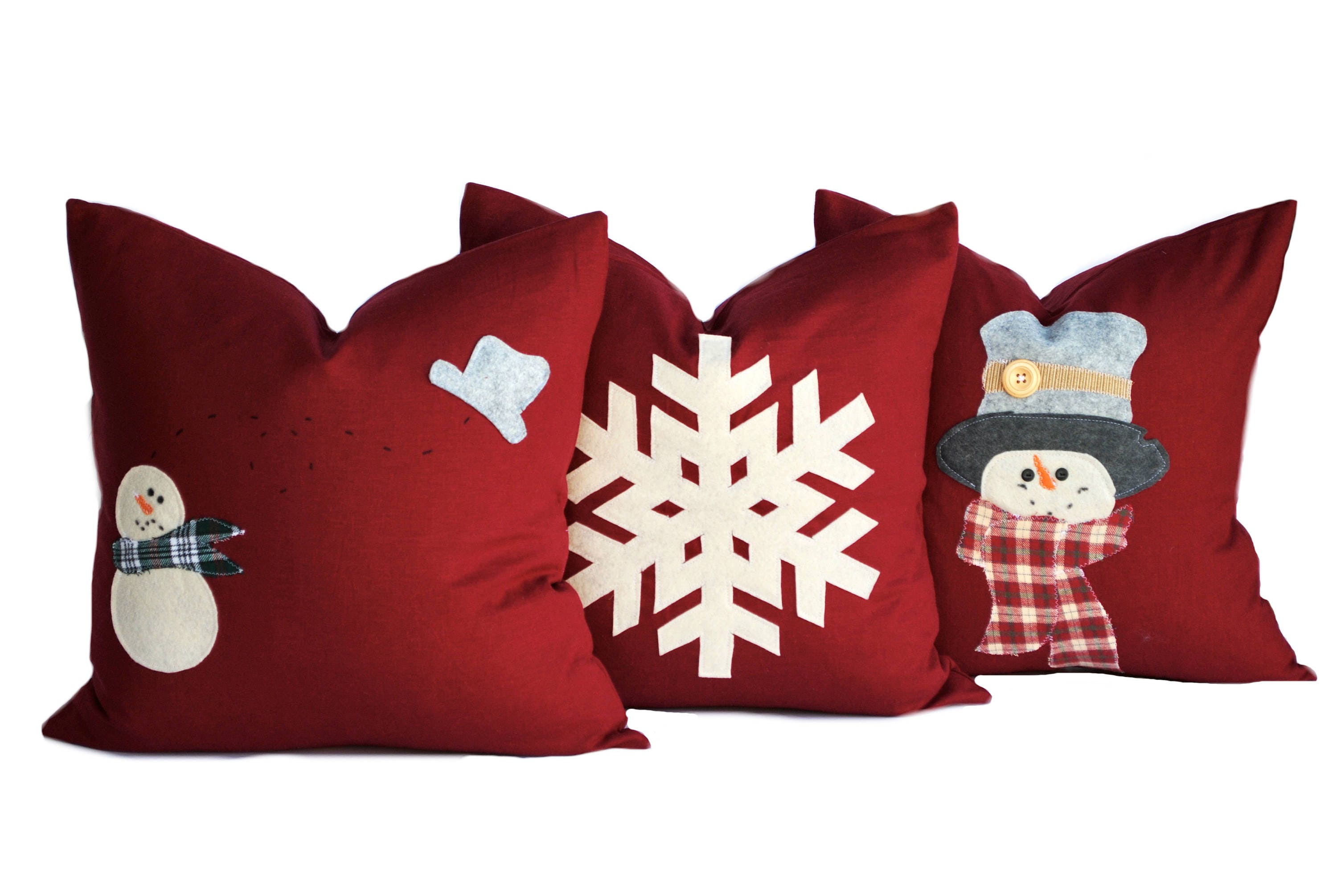 One Christmas Pillow Cover Holiday Pillows Christmas Pillow Etsy