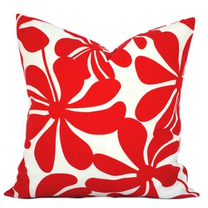 One Premier Prints Indoor/Outdoor red floral Pillow Covers, DIFFERENT SIZES AVAILABLE, cushion, decorative pillow, throw pillow