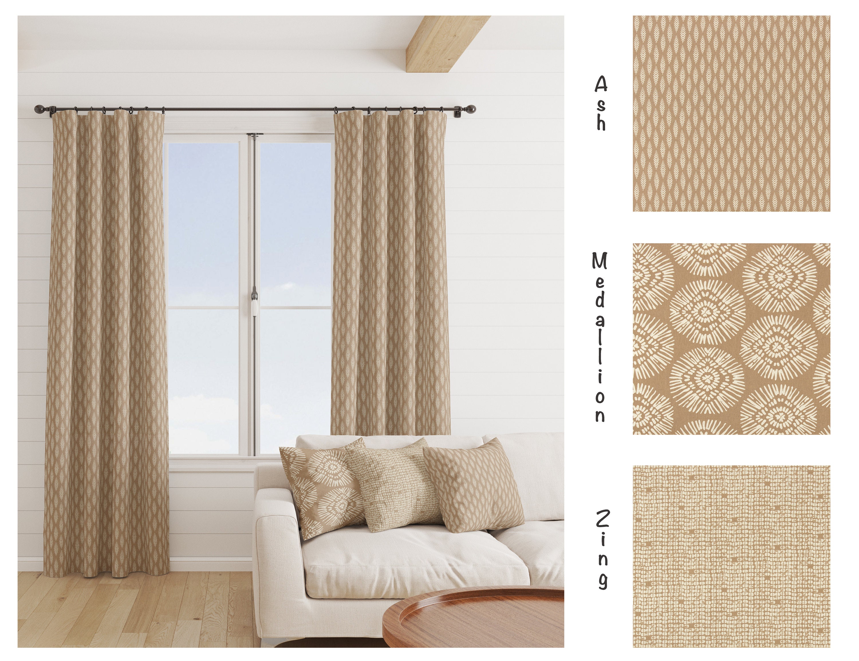 Tan curtains 2024