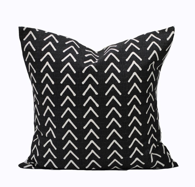 Two Quality Black and White Pillow Cover Cushion Decorative Etsy