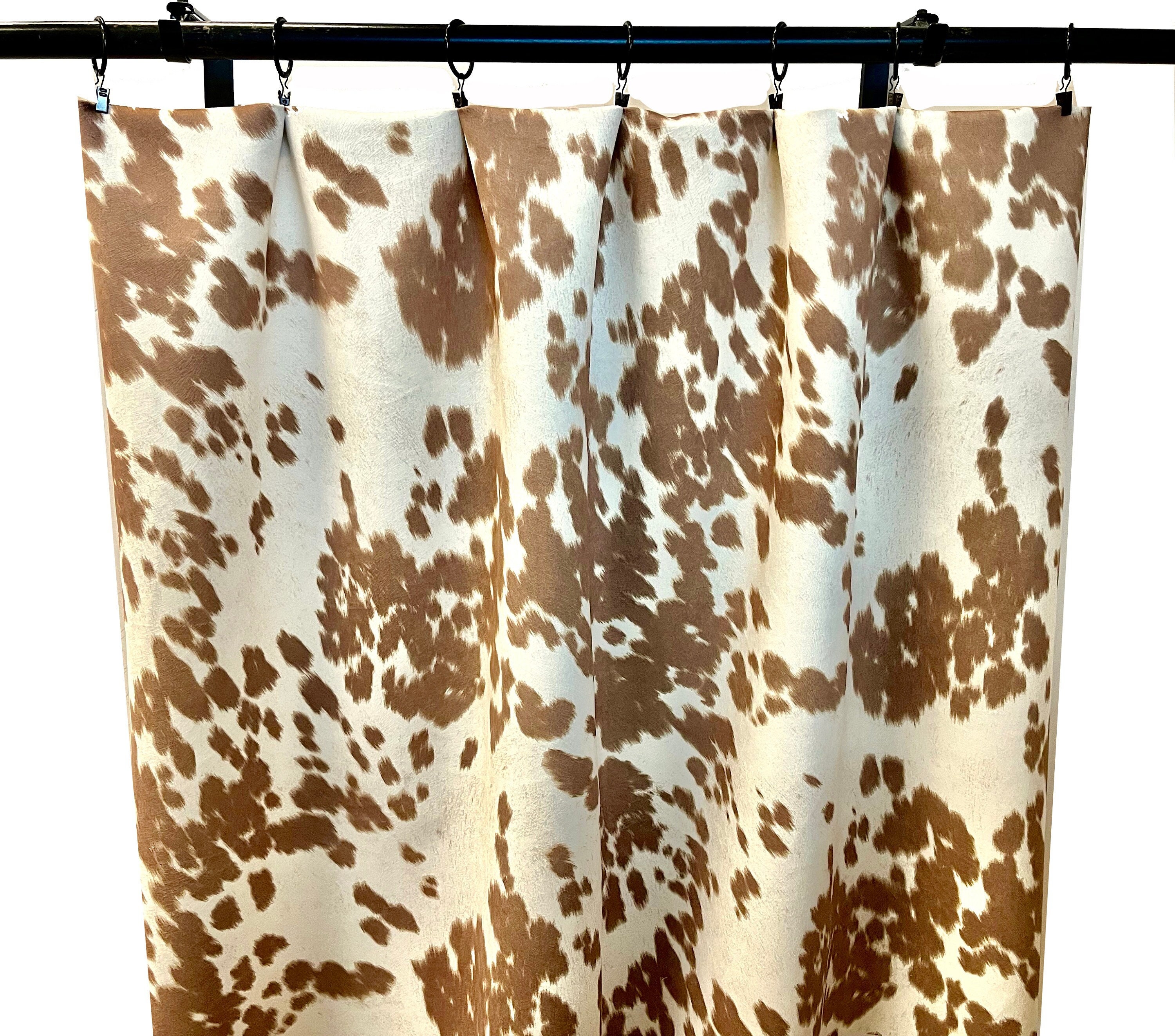 thumbnail image 2 of Handmade 100% Cotton Cow Spot Window Valance - 14x42 Inches, Black & White 2 of 5