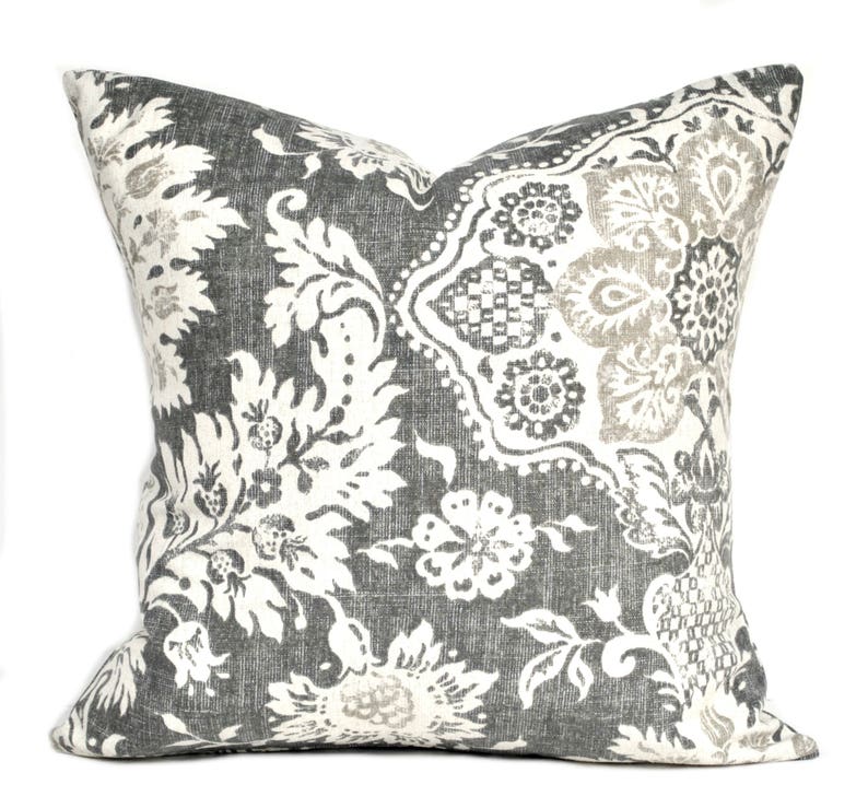One high quality Magnolia home pillow cover, Tan Pillow, decorative throw pillow, Grey pillow, accent pillow, Throw Pillow image 8