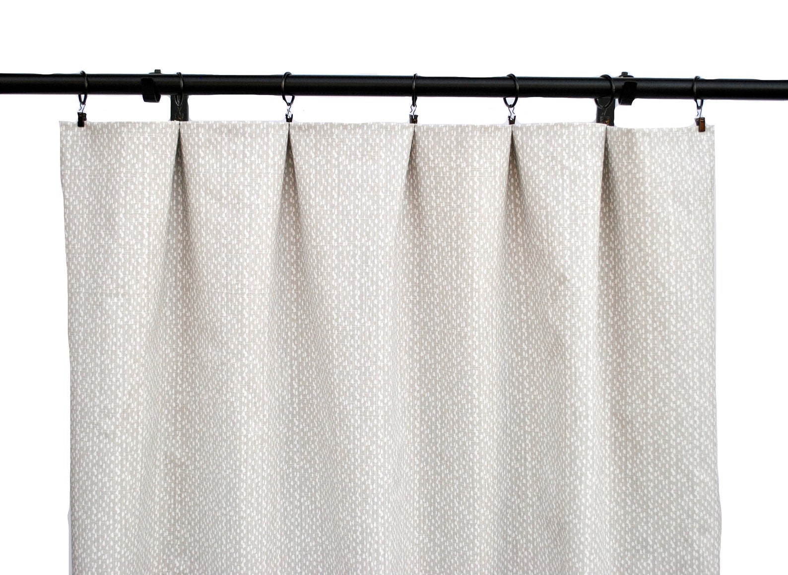 Light Grey Curtains Grey Polka Dot Curtain 2 Curtain Panels Etsy