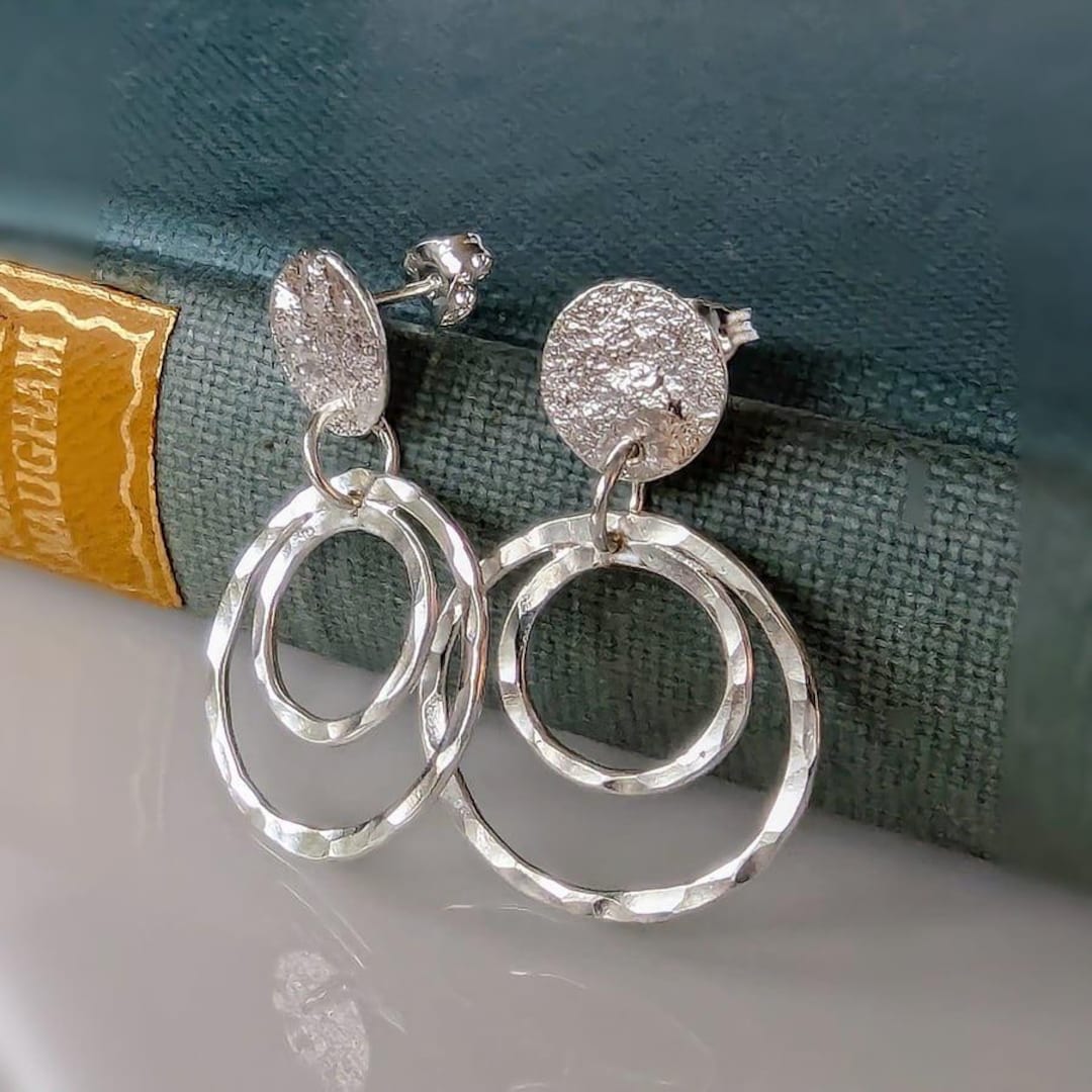 Chic-Net Argento Orecchini in argento Sterling con un Onyx