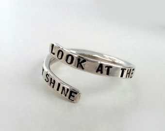 RECYCLED Sterling Silver Lyric Ring