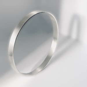 Sterling Silver Satin Finish Bangle by Nyaki Punk Jewellery.