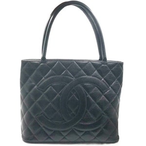 Chanel Black Caviar Medallion Tote Bag as Seen as on Lauren 