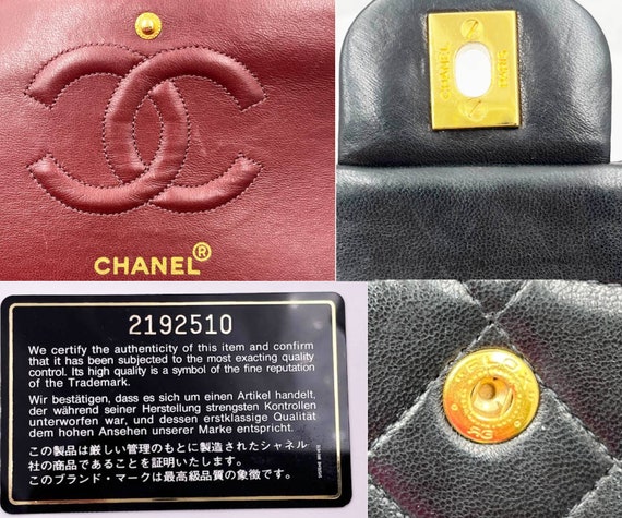 Chanel Vintage Classic Timeless Double Flap Lambs… - image 7
