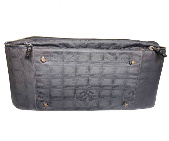 Chanel Vintage Fabric Travel Handcarry Case Shoul… - image 7