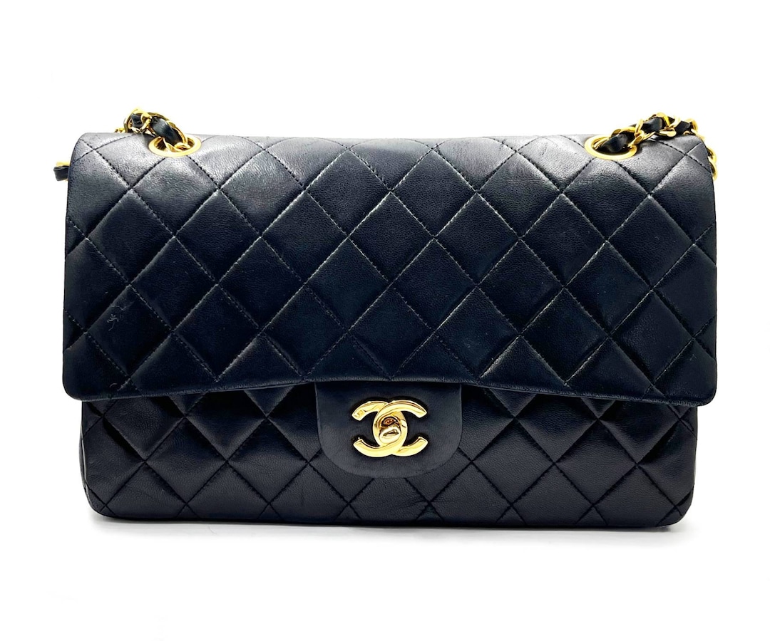 Chanel Vintage Classic Timeless Double Flap Lambskin 10
