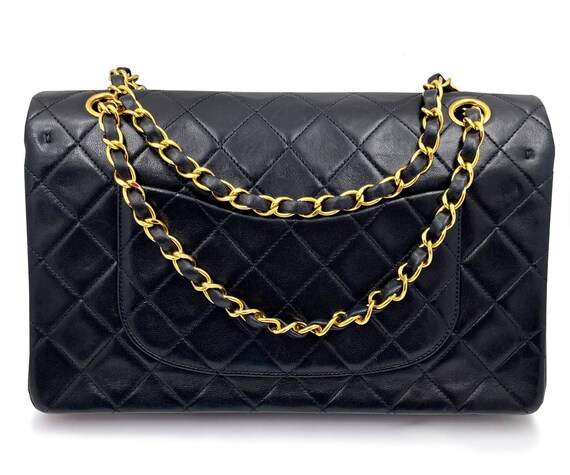 Chanel Vintage Classic Timeless Double Flap Lambs… - image 3