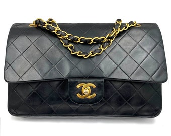 超レア貴重品　CHANEL ヴィンテージ　カクテルbag Chanel Vintage Classic Timeless Double Flap Lambskin 10