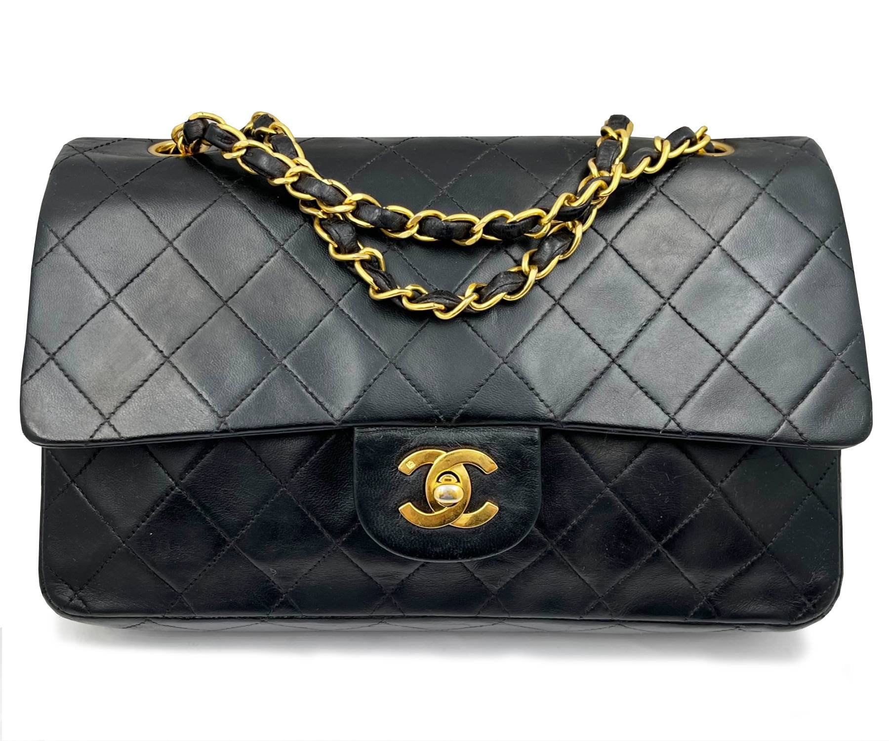 Chanel Vintage Classic Timeless Double Flap Lambskin 10