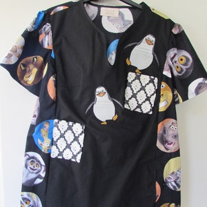 Ladies Embroidered Scrub Top: (Size 14/16) ST01