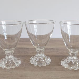 Anchor Hocking Glass Set of 3 Vintage Berwick Boopie Drinking Glasses