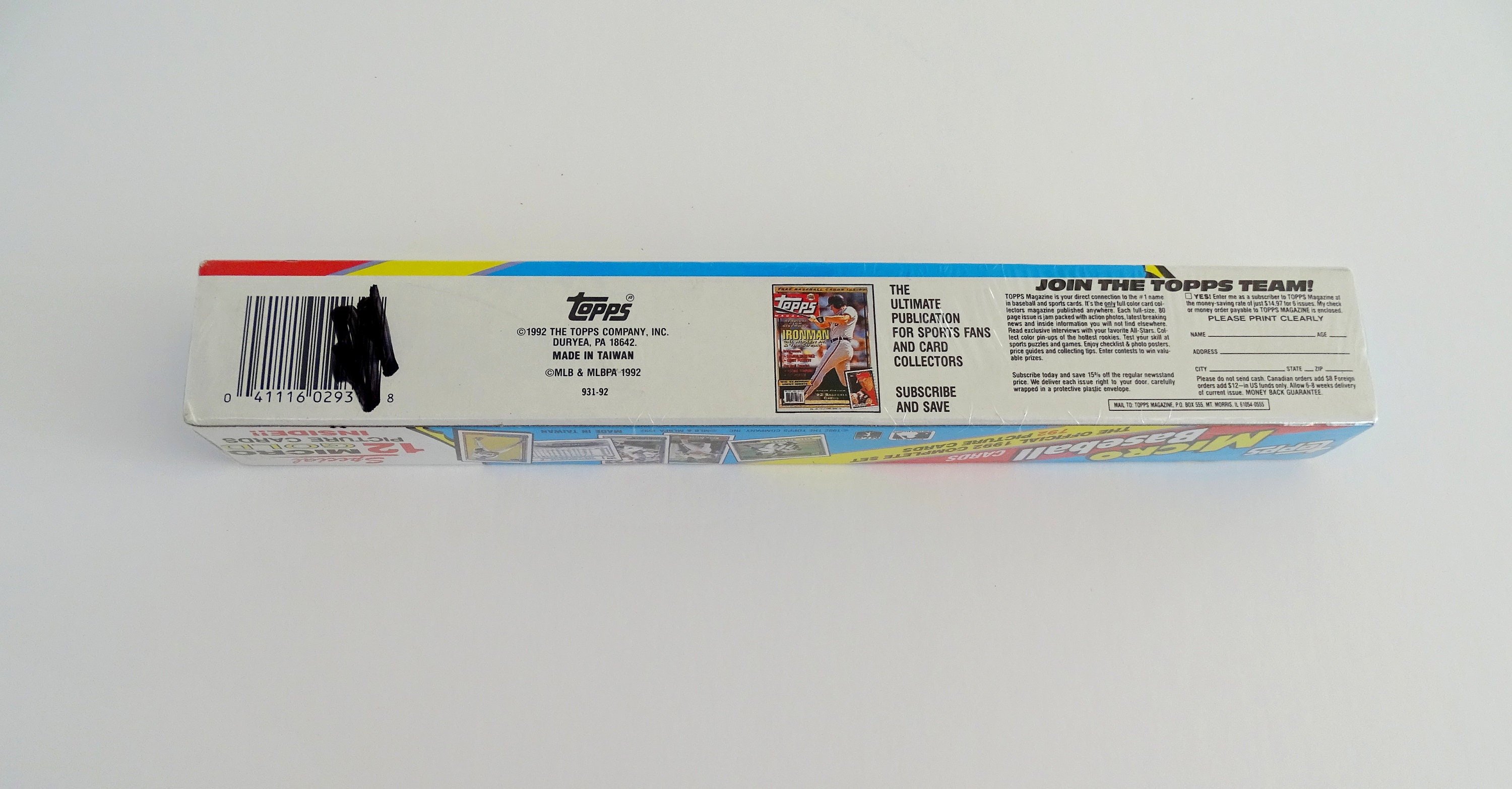 Topps Micro Baseball Cards 1992 Set 792 Cards 12 Gold Factory - Etsy