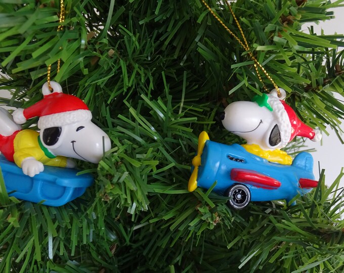 Snoopy Airplane Christmas Decoration 