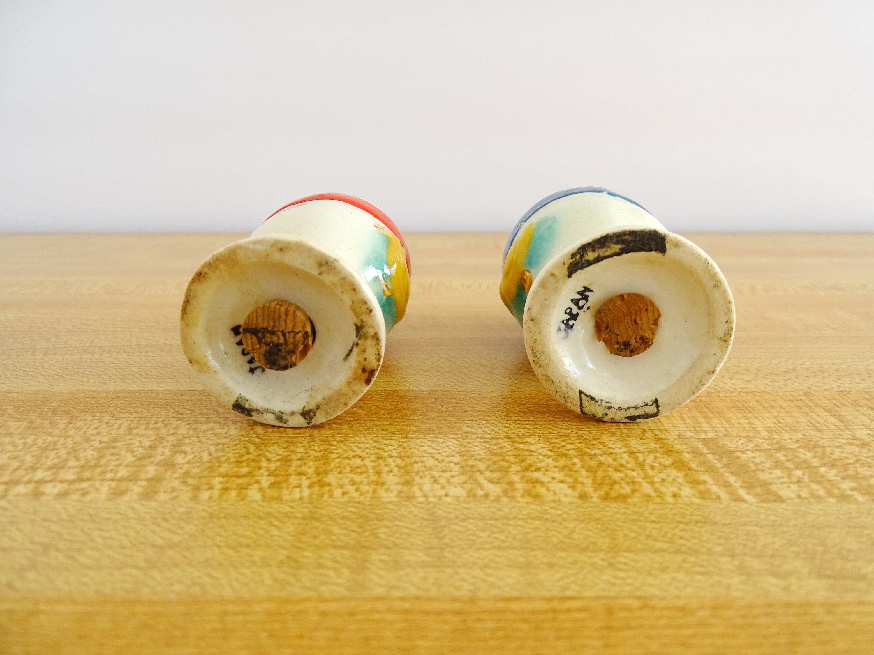 Salt & Pepper Shakers Vintage Egg Shape Chick Pedestal Japan Etsy