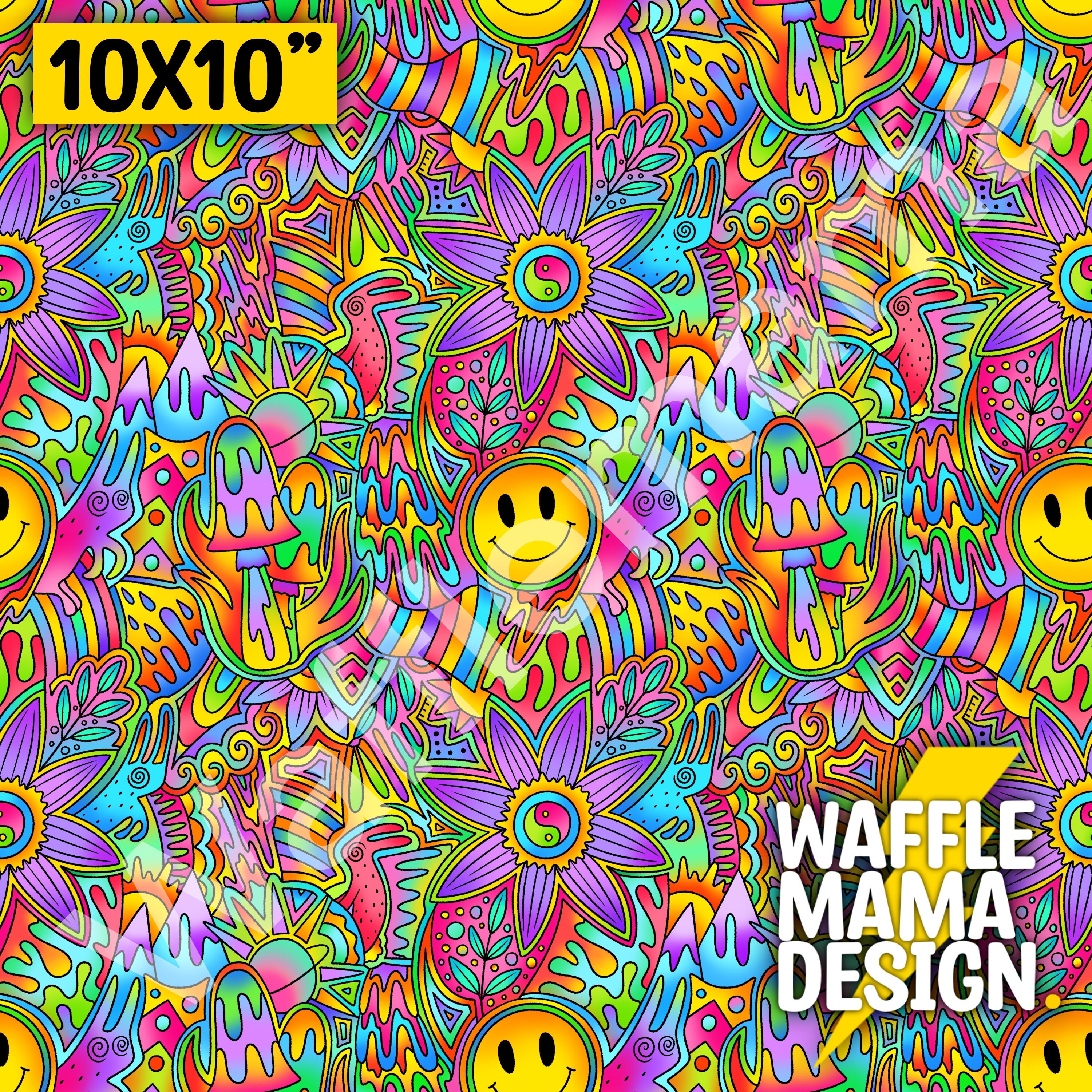 Non Exclusive - Trippy Rabbits -seamless Pattern, Digital File for ...