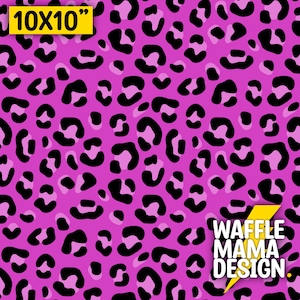 Non exclusive - Pink Leopard -seamless pattern, digital file for repeat pattern, 10 in x 10 inch RGB PNG file, Tattoo