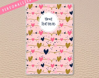 Notebookily® Sparkly Hearts Reversible Discbound Junior 8-Disc Notebook Covers | C104