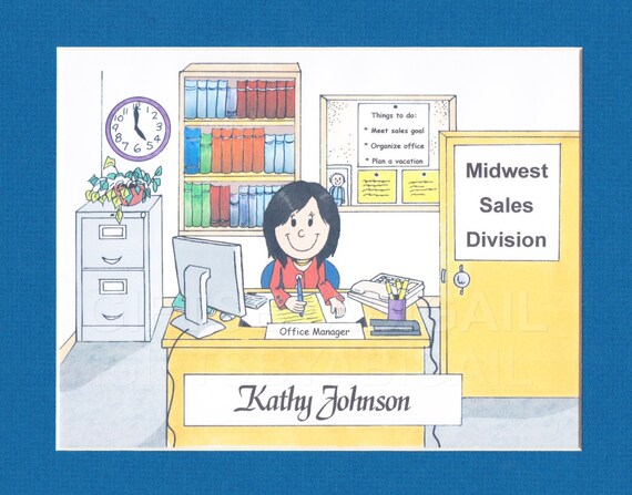 HUMAN RESOURCES Personalized Cartoon Pic Person Picture People - Etsy
