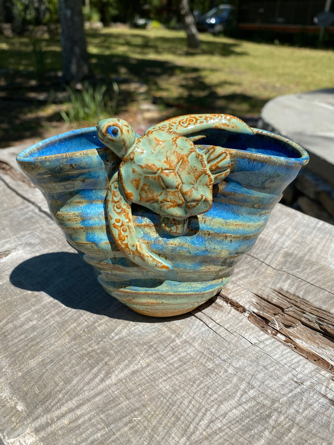 Turtle Vase Etsy