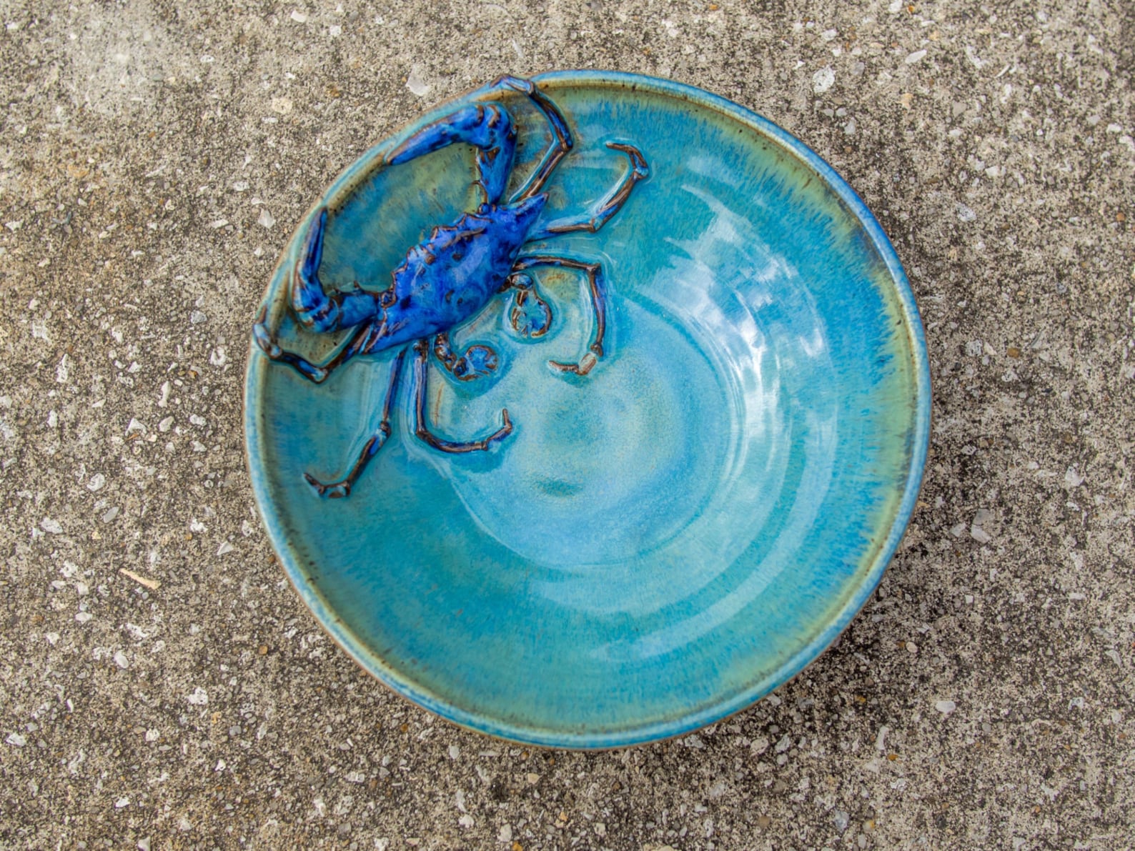 Crab Bowl Medium Stoneware Etsy